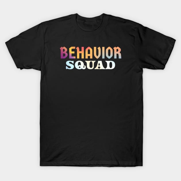 behavior squad - retro gradient T-Shirt by Crocodile Store